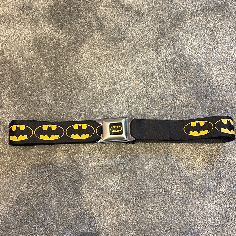 Batman Seat Belt Buckle Belt - Small